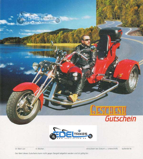 Edeltrikes Geschenkgutschein  